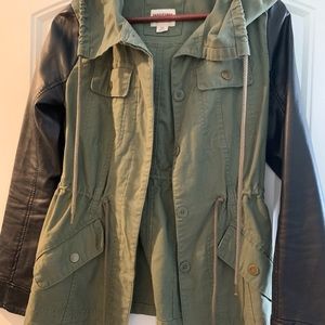 Mossimo military green jacket size small
